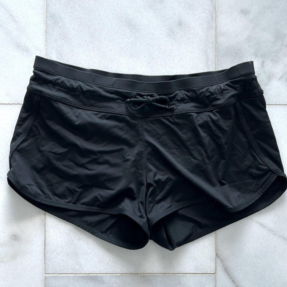 Athleta black swim shorts